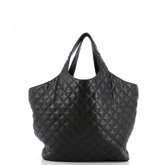 Saint Laurent Icare Shopping Tote Quilted Leather Maxi Black - Picture 4 of 9